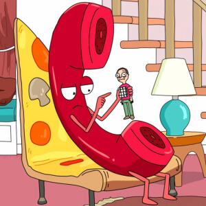 Phone-person image
